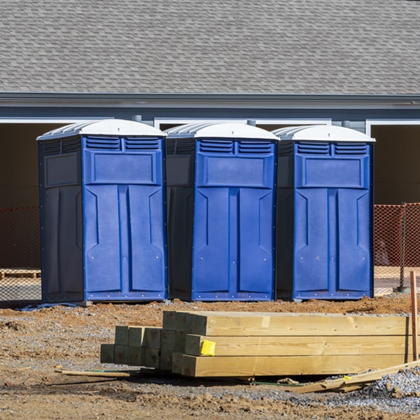 how often are the portable toilets cleaned and serviced during a rental period in Sinking Spring OH